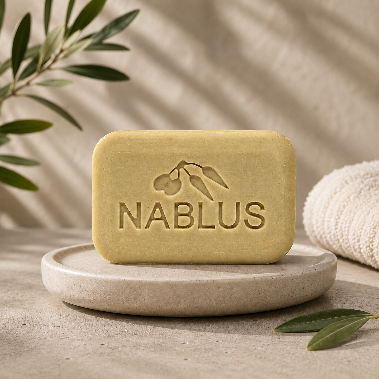 Organic Goat Milk & Olive Soap by Nablus, Box of 12 - Natural Hydration & Gentle Cleansing