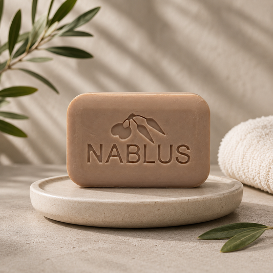 Organic Lavender & Olive Soap by Nablus, Box of 12 - Suitable for oily & combination skin
