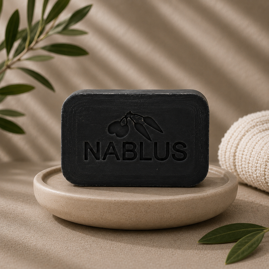 Organic Dead Sea Mud Soap by Nablus, Box of 12 - Suitable for oily and blemish-prone skin