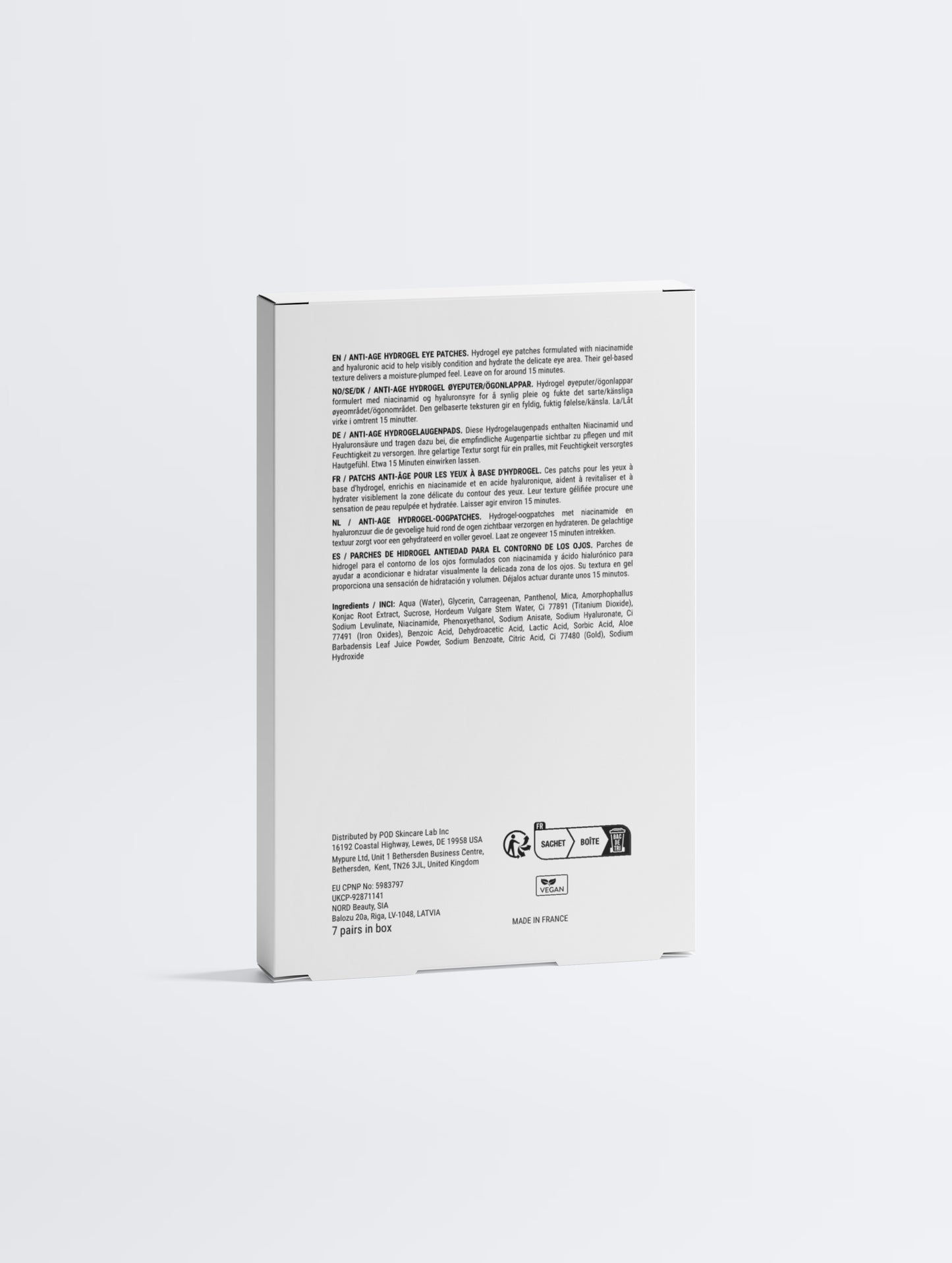 Anti-Age Hydrogel Eye Patches