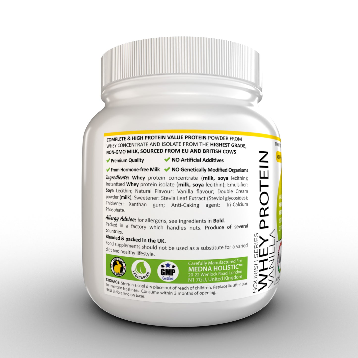 WHEY PROTEIN VANILLA - Whey Protein Concentrate & Whey Protein Isolate