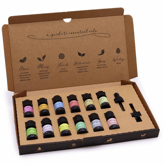 Aromatherapy Essential Oil Gift Set 12 x 5ml - Spring Edition