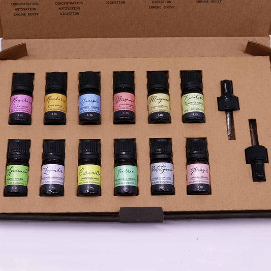 Aromatherapy Essential Oil Gift Set 12 x 5ml - Spring Edition