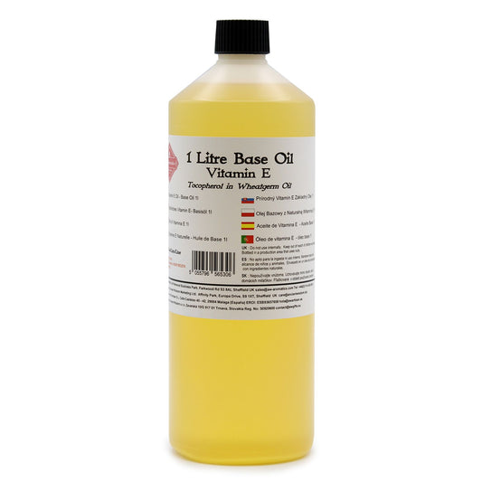 Natural Vitamin E Oil 1 Litre | Pure Antioxidant for Skincare & Cosmetics Formulation