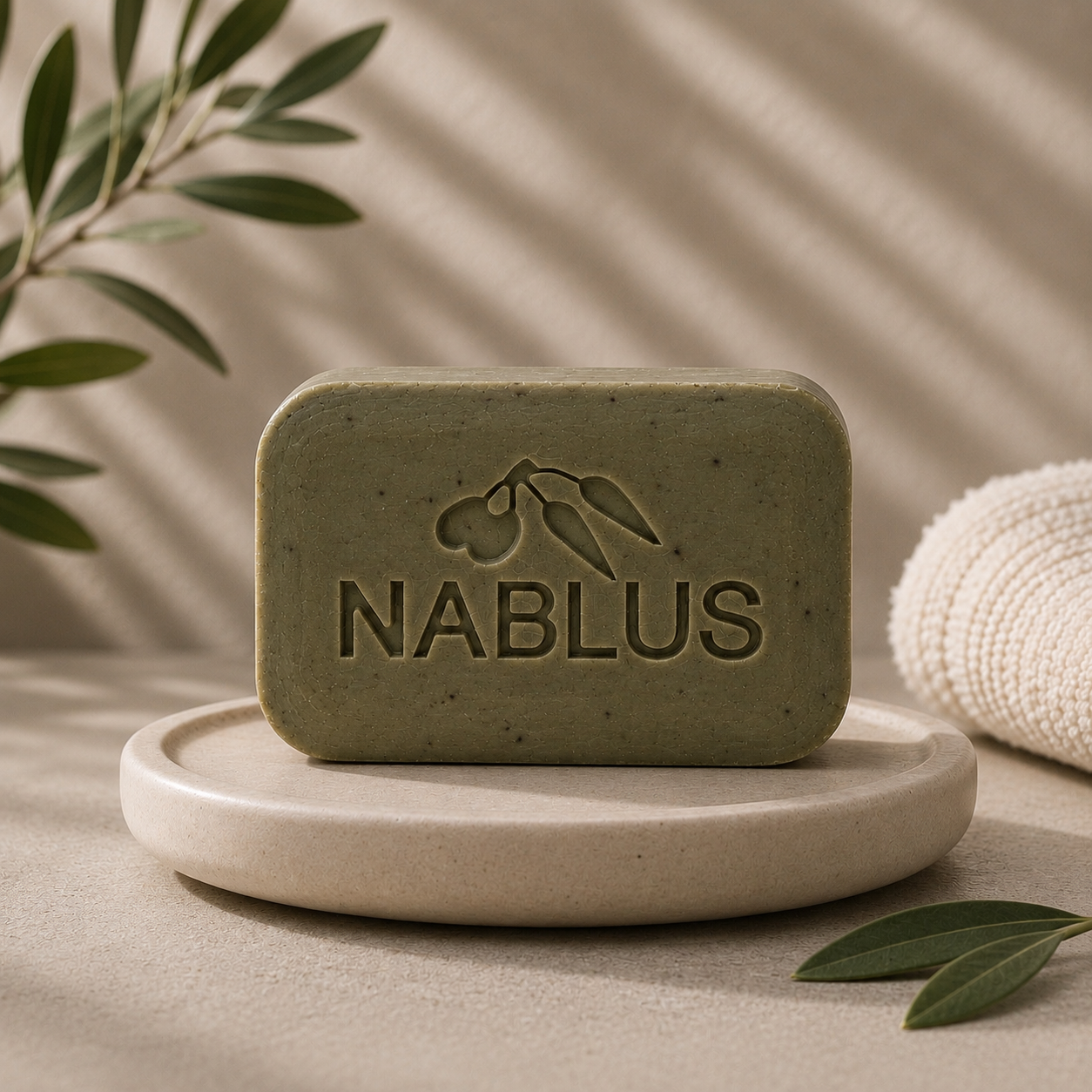 Organic Sage & Olive Soap by Nablus, Box of 12 - Suitable for All Skin Types