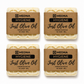 Just Olive Oil by Medna Hygiene, 4-Bar Pack of 100% Olive Oil Handmade Soap