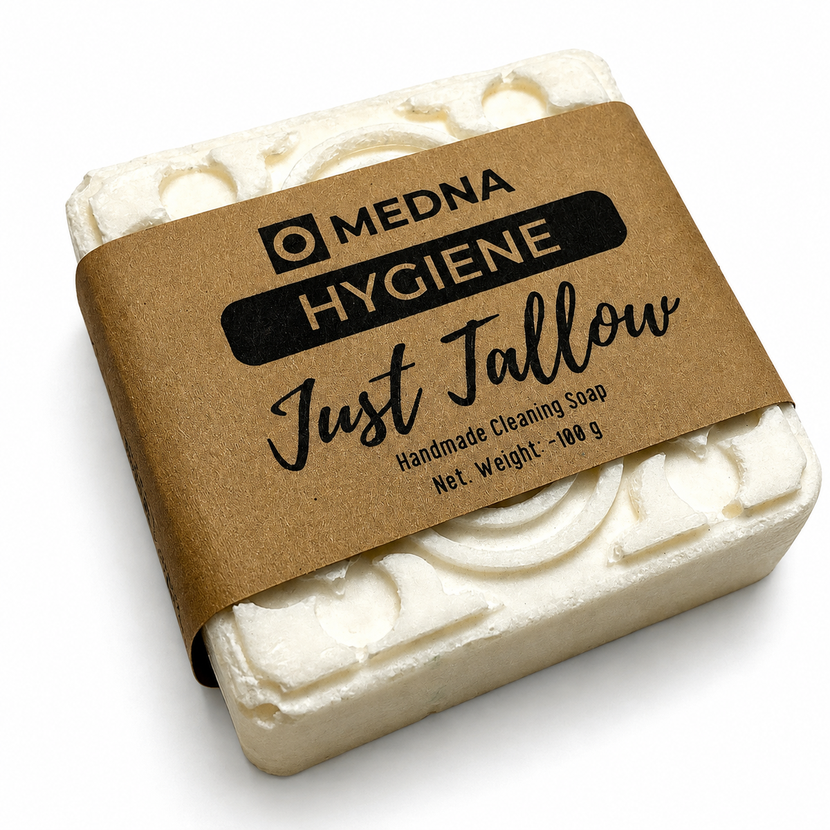 Just Tallow by Medna Hygiene, 4-Bar Pack of 100% Tallow Handmade Soap