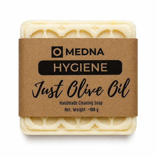 Just Olive Oil by Medna Hygiene, 8-Bar Pack of 100% Olive Oil Handmade Soap