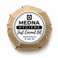 Just Coconut Oil by Medna Hygiene, Twin Pack of 100% Coconut Oil Handmade Round Soap