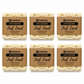Just Lard by Medna Hygiene, 6-Bar Pack of 100% Lard Handmade Soap