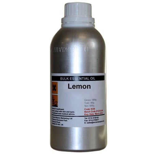 Lemon Essential Oil 0.5Kg for Diffusers, Massage & Skincare