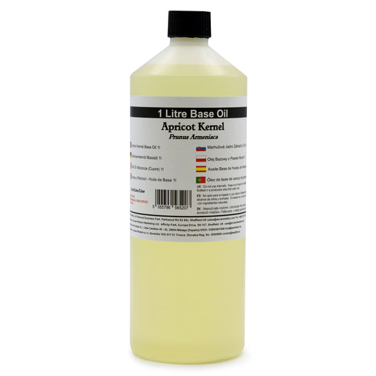 Apricot Kernel Oil 1 Litre | 100% Pure Cold Pressed Oil for Skincare & Soap Making