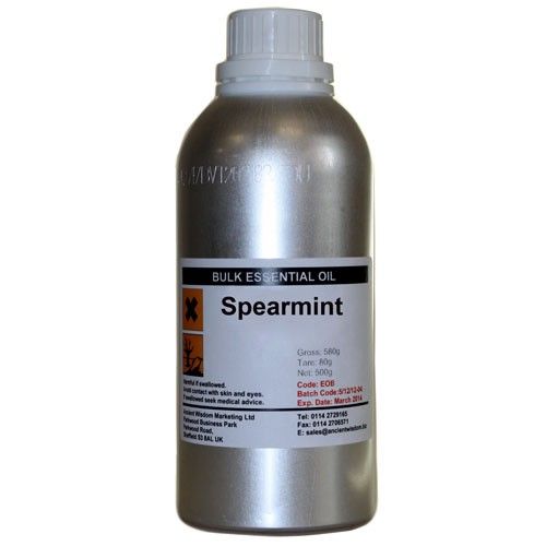 Spearmint Essential Oil 0.5Kg for Diffusers, Massage & Skincare
