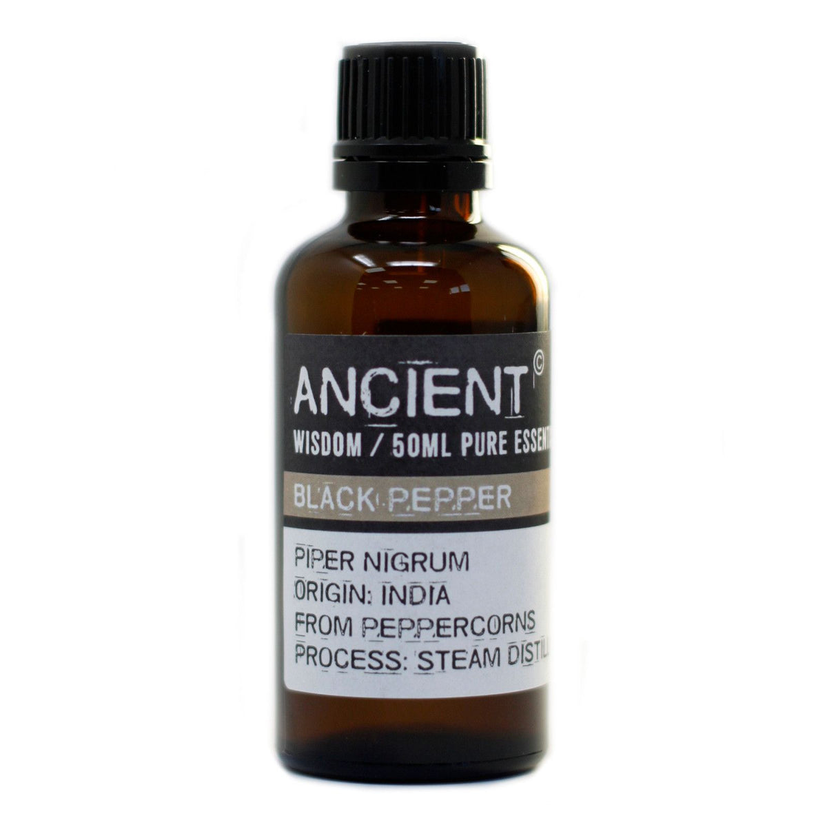 Black Pepper Essential Oil 50 ml Professional Essential Oil for Massage, Soap & Aromatherapy