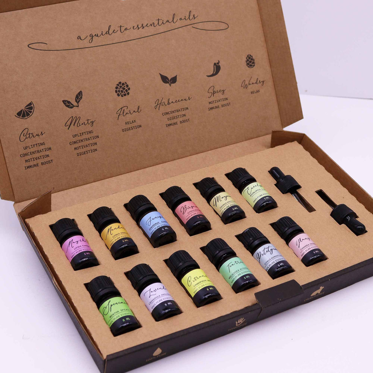 Aromatherapy Essential Oil Gift Set 12 x 5ml - Spring Edition