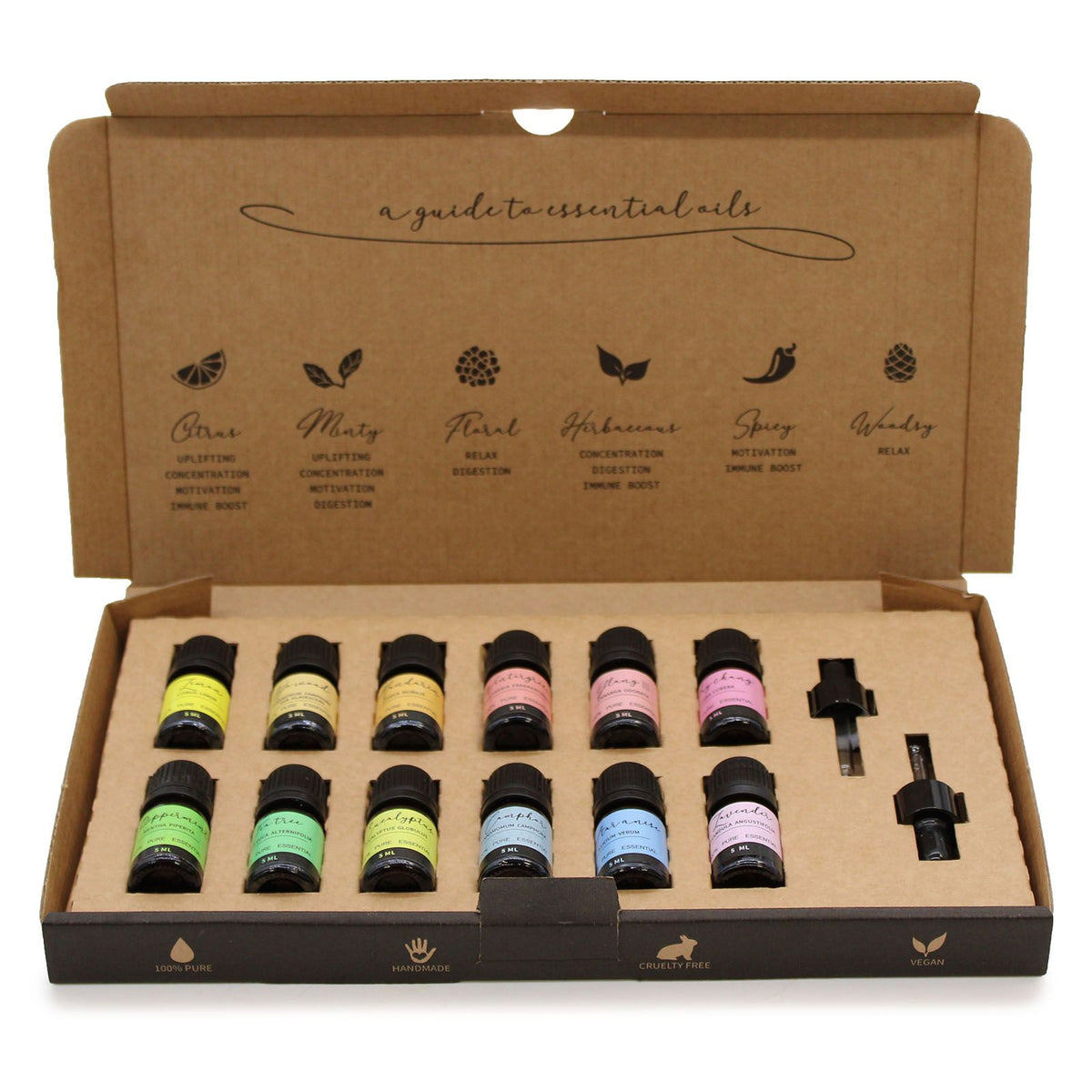 Aromatherapy Essential Oil Gift Set 12 x 5ml - Starter Pack