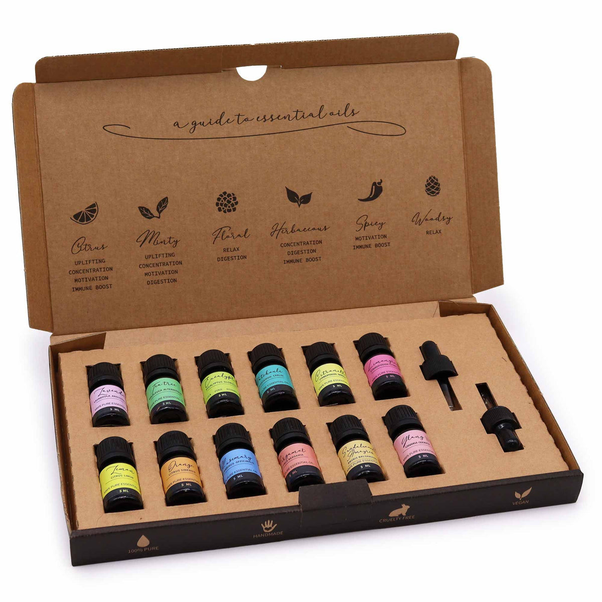 Top 12 Aromatherapy Essential Oil Gift Set 12 x 5ml