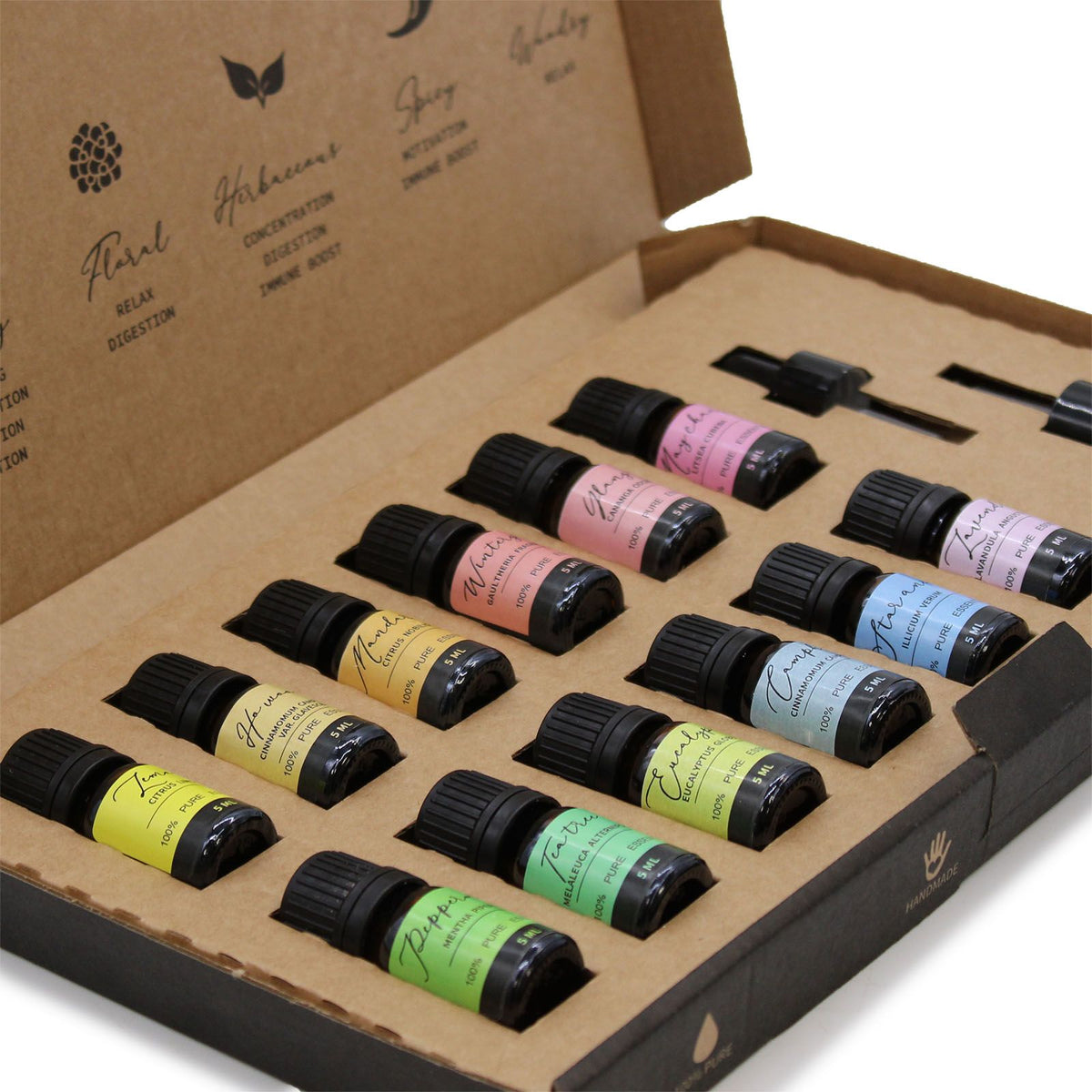 Aromatherapy Essential Oil Gift Set 12 x 5ml - Starter Pack