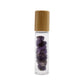 Amethyst Essential Oil Roller Bottle - Bamboo Lid & Amethyst Roller Ball
