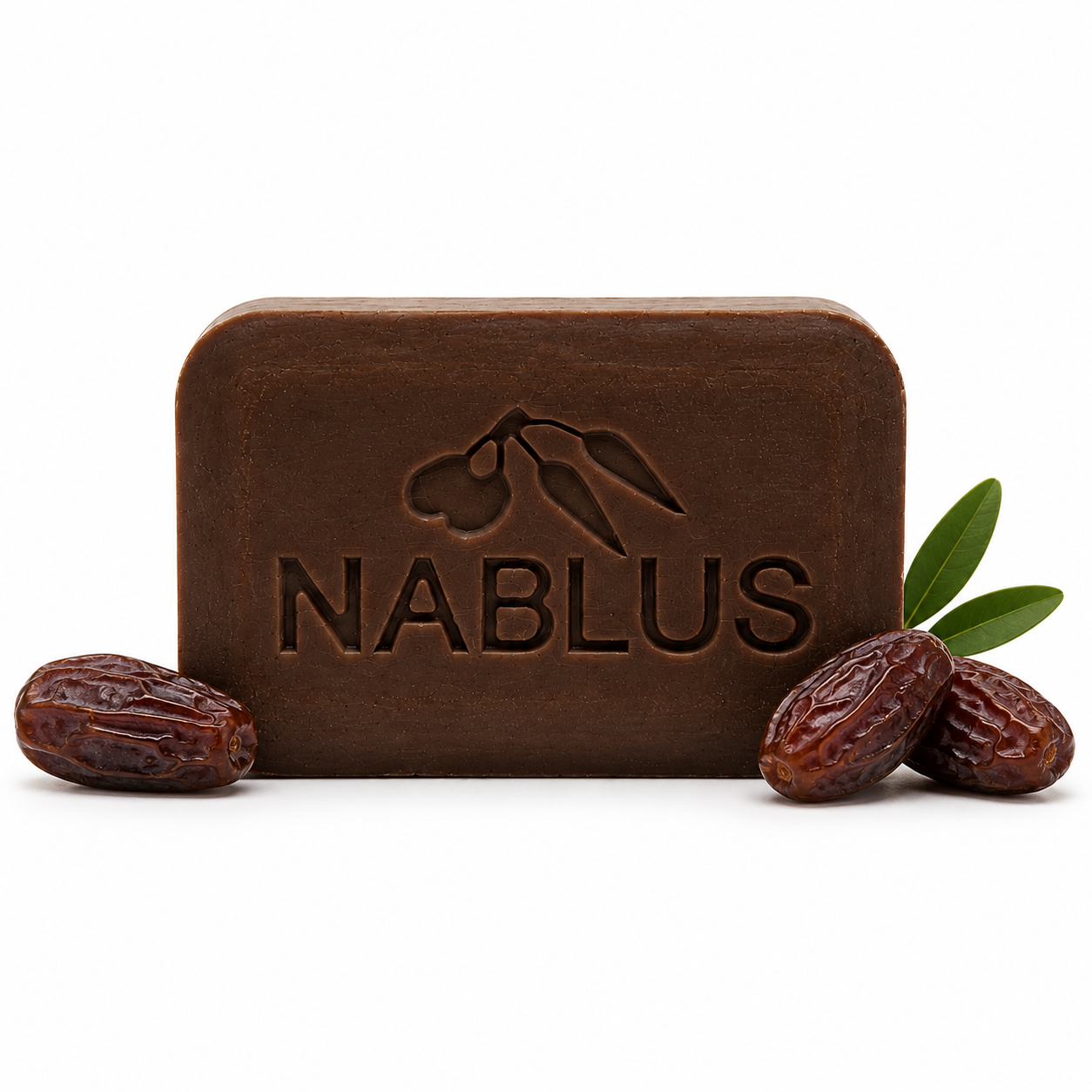 Organic Date & Olive Soap by Nablus, Box of 12 - For Nourishing All Types of Skin