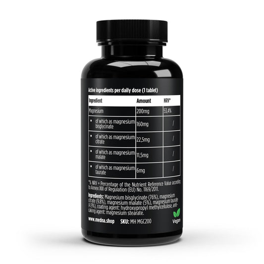 Magnesium Complex - 4 Premium Magnesium Forms - 60 Vegan Tablets