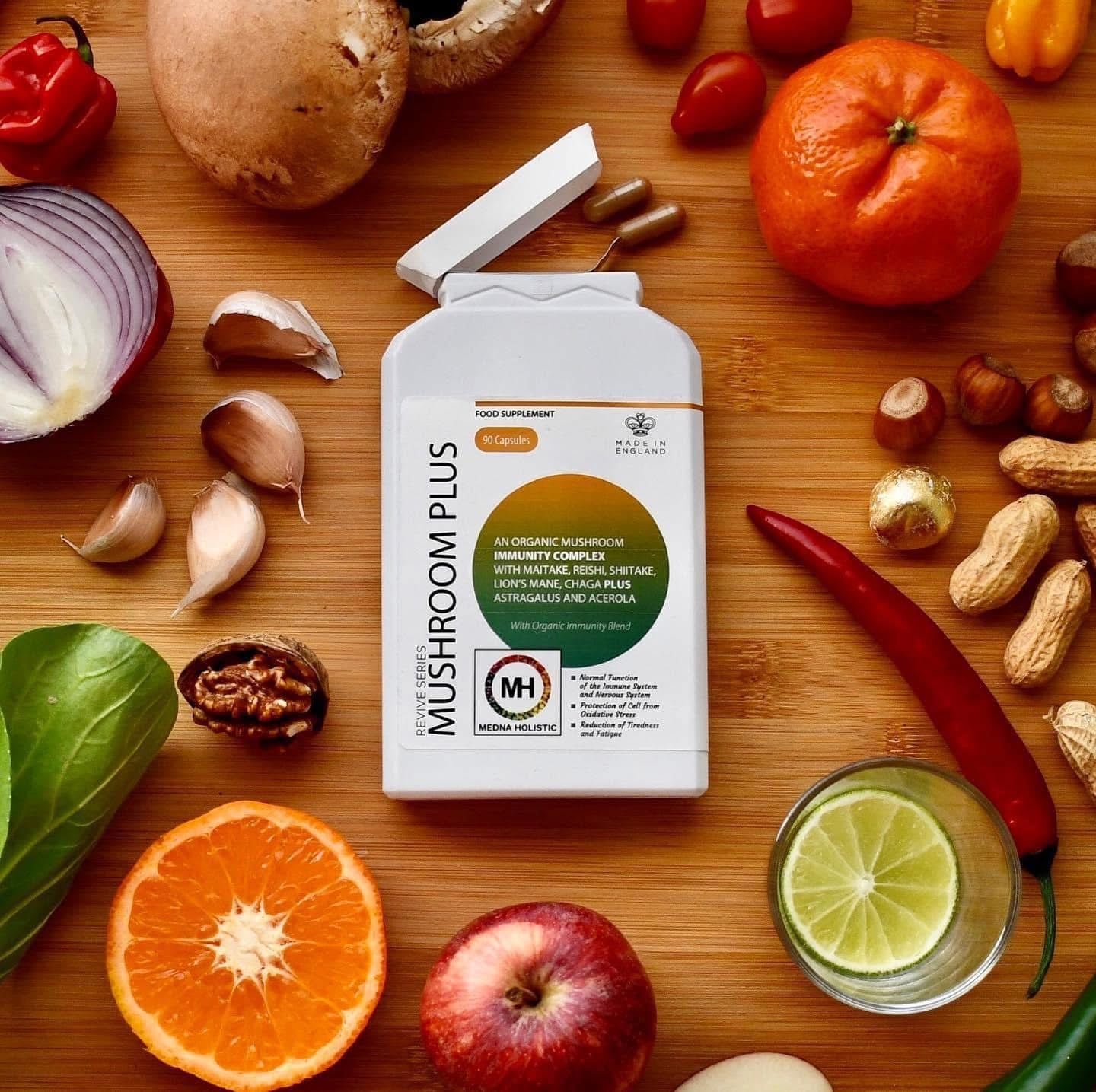 MUSHROOM PLUS - Immunity Complex with Maitake, Reishi, Shiitake, Lion’s Mane & Chaga Mushrooms